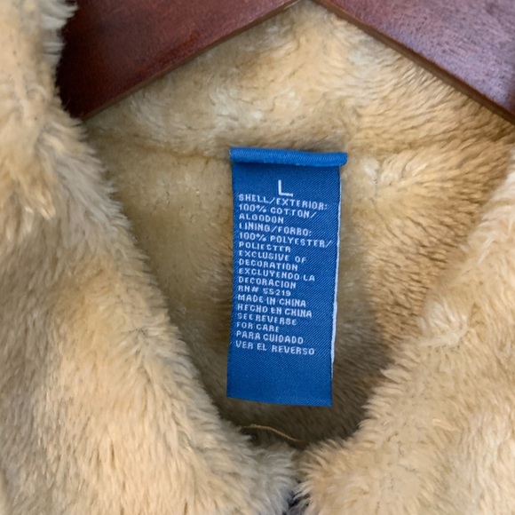 Authentic Disney Parks Sherpa lined denim jacket. - Picture 2 of 3